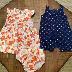 NWT  18m Carters 3 piece summer set.